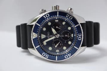 Seiko Prospex Solar Full set, Good condition., Seiko, Gebruikt, Staal, Polshorloge