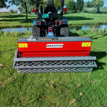 Kraffter Rotoreg 110-210 met gaasrol, Leveller en zaaibak, Zakelijke goederen