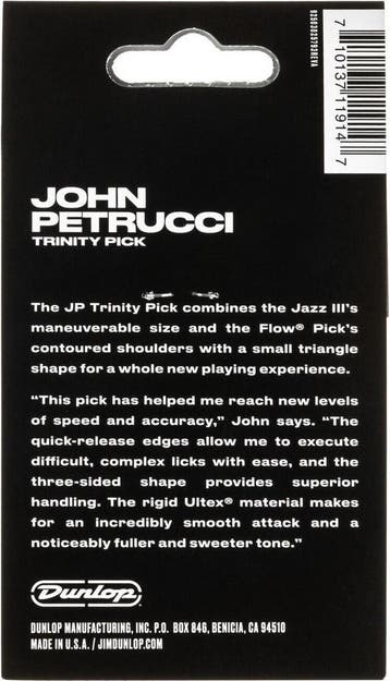 Jim Dunlop John Petrucci Trinity plectrum 1.40 mm 6-pack, Ophalen of Verzenden, Nieuw, Elektrische gitaar
