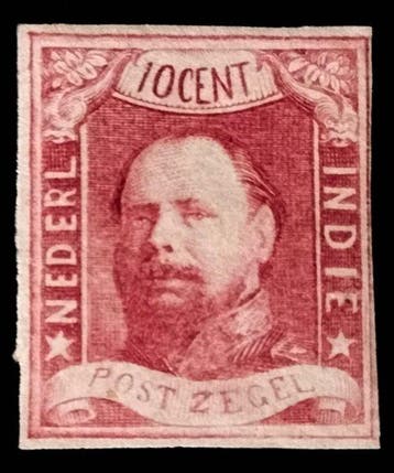 Nederlands-Indië 1864 - Willem III emissie 1 - Nvph 1, Postzegels en Munten, Gestempeld