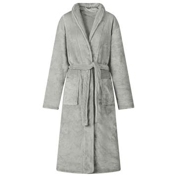 vidaXL Badjas zonder Kap Grijs xl Flanel, Kleding | Heren, Pyjama's, Verzenden, Nieuw