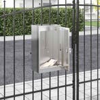 vidaXL Brievenbus met opslag Zilver 30 x 20 x 55 cm, Tuin en Terras, Brievenbussen, Verzenden, Nieuw