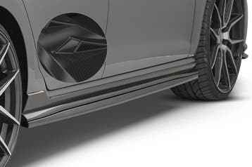 Zijskirts carbon look voor VW Golf 7 GTI TCR SS457-C, Verzenden, Nieuw