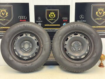2 stuks 175/70R14 inch velgen met banden VW Polo V 6R 5x100, Auto-onderdelen, Banden en Velgen, 14 inch, Gebruikt, 175 mm, Banden en Velgen