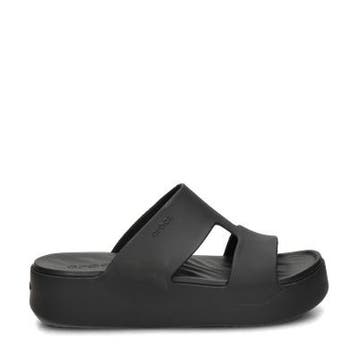 Crocs Getaway Platform H-strap slippers voor dames, Kleding | Dames, Schoenen, Slippers, Verzenden, Zwart, Nieuw