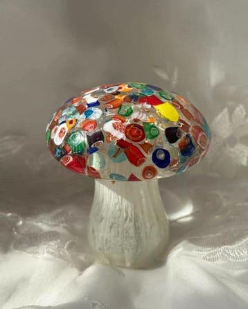 Decoratief ornament - Murano - Murano Millefiori Mushroo