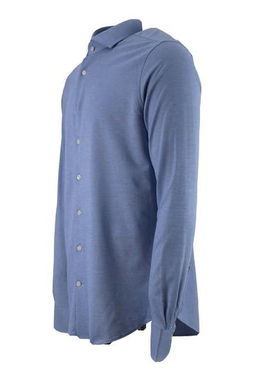 Dutch Dandies Overhemd in maat 42 Blauw, Verzenden, Zo goed als nieuw, Blauw, Dutch Dandies