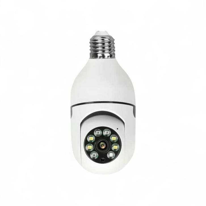 Smart WiFi Beveiligingscamera | 360° Draaibaar | E27 Schroef, Doe-het-zelf en Verbouw, Alarmsystemen, Nieuw, Ophalen of Verzenden