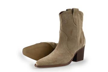 Manfield Cowboy laarzen in maat 38 Beige, Verzenden, Beige, Zo goed als nieuw, Manfield