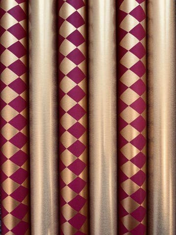 Inpakpapier Luxe Verjaardag Goud Bordeaux Rood - Breedte 70, Ophalen of Verzenden, Nieuw, Overige typen