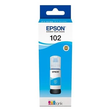 Epson 102 inktfles cyaan (origineel), Verzenden, Nieuw, Epson