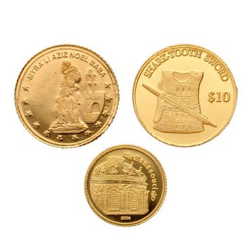Turkije, Kiribati, Ivoorkust. 2000/2006 - Small Gold Coins