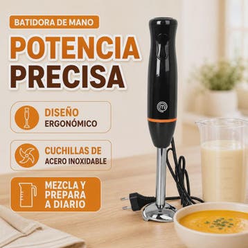 800W Staafmixer met RVS Bladen, Ergonomisch Ontwerp en 500ml, Verzenden, Nieuw