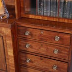 Zeer grote bibliotheekkast ca 1800 Breakfront met 6 deuren e, Antiek en Kunst, Ophalen of Verzenden