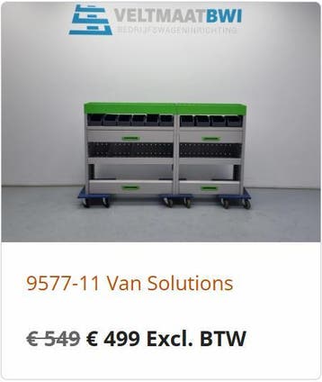 OPRUIMING | bedrijfswagen inrichting | korting op kasten, Ophalen of Verzenden, Gebruikt