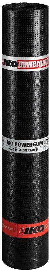 IKO Powergum 470K24 donkergrijs 5.0 x 1 mtr., Doe-het-zelf en Verbouw, Ophalen of Verzenden, Nieuw