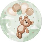 Teddy Beer bordjes 24 cm, Verzenden, Nieuw, Versiering, Geboorte of Huwelijk