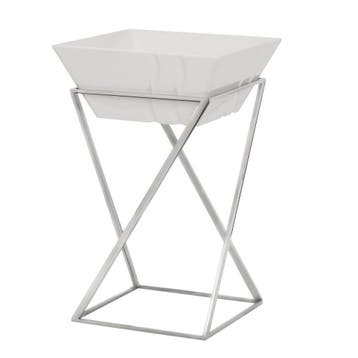 GGM Gastro | Buffetstandaard - RVS - 200x200mm - Hoogte: |, Verzenden