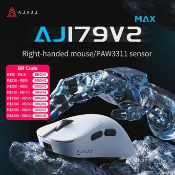AJAZZ AJ179 V2 MAX Ergonomische Draadloze Gaming Muis (PAW33, Verzenden, Nieuw