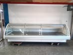 Smeva Koeltoonbank B356 x D129 x H115 cm - gebogen glas, Gebruikt