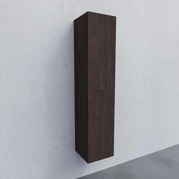 Kolomkast AQS Warschau 160x35x35cm MDF Omkeerbaar Wood Dark, Ophalen of Verzenden, Nieuw
