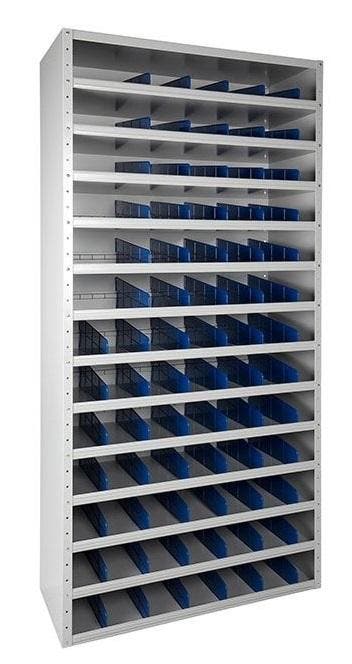 Nieuw Vakkenkast grijs 198x100x40cm incl. 72 vakverdelers, Ophalen of Verzenden, Nieuw