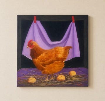Monica Zambon - Tre uova doro e una chioccia, Antiek en Kunst