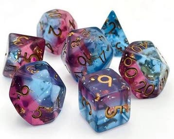 RPG Dice Set - Mermaid Blood | Foam Brain Games -, Verzenden, Nieuw