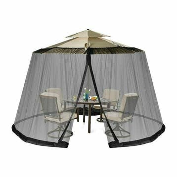 El Jardin - Zwart - insectennet voor Parasol  300 - 350 D..., Verzenden, Nieuw