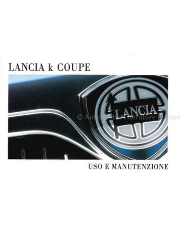 1997 LANCIA KAPPA COUPÉ INSTRUCTIEBOEK ITALIAANS