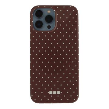 iPhone hoesje Dots - bruin / iPhone 14, Verzenden, Nieuw