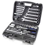 Dopsleutelset / Ratelkoffer - 82-delig - Zwart, Doe-het-zelf en Verbouw, Verzenden, Nieuw