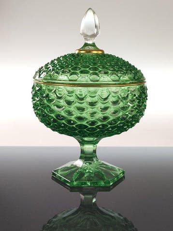 Secoloventesimo - Koekjesdoos - Bubbel - Bladgoud - Groene