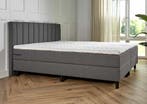 ACTIE! Boxspring Lugano 180 200 Antraciet, Verzenden, 180 cm, 200 cm, Nieuw