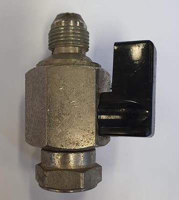 Occasion - Afsluiter 2x3/8, Ophalen of Verzenden