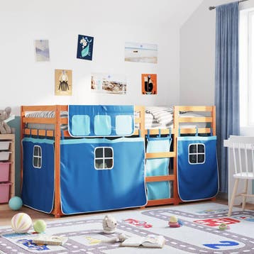 vidaXL Stapelbed zonder matras 90x190 cm massief grenenhout, 90 cm, Eenpersoons, Nieuw, 190 cm of minder
