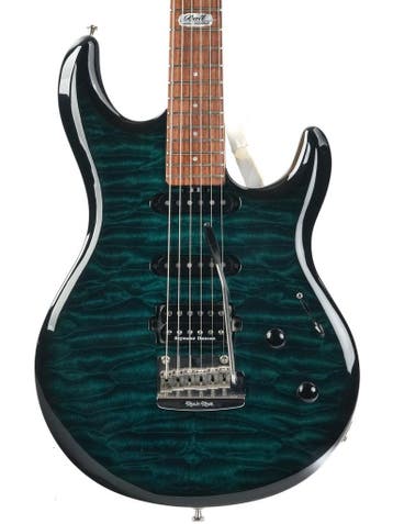 Music Man BFR Luke Blue Berry Burst 2007 (Instrument), Ophalen of Verzenden, Gebruikt, Solid body