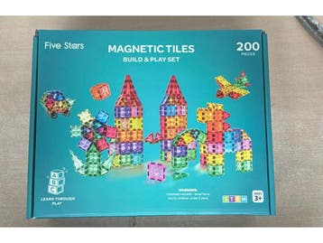 Five Stars® Magnetic Tiles - Magnetische Tegels Speelgoed -, Verzenden, Nieuw