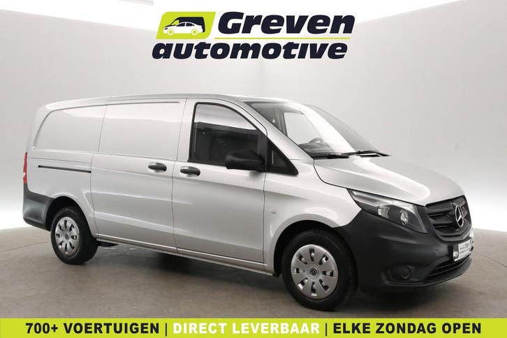 Mercedes-Benz Vito CDI Lang  140PK  Camera  Schuifdeur, Auto's, Bestelauto's, Te koop, Handgeschakeld, Diesel, Zilver of Grijs