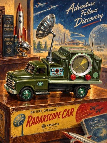 Shayer - Masudaya Radarscope Car – Radar Dreams of the 1950s