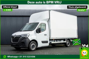 Renault Master **2.3dCi | Bakwagen met Laadklep | LED | Carp, Stof, Gebruikt, Renault, Wit