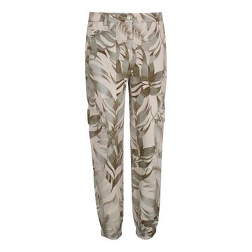 Cambio • groene cargo broek blad • 36, Kleding | Dames, Broeken en Pantalons, Cambio, Verzenden, Nieuw, Maat 36 (S)