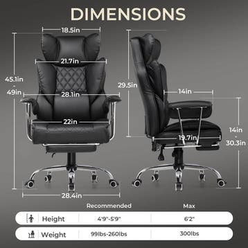 Ergonomische Bureaustoel -  Office Chair - Gamestoel - Volwa, Verzenden, Zo goed als nieuw