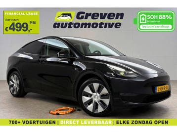 Tesla Model Y Long Range AWD 75 kWh | Snelladen | SOH 88%, Automaat, Zwart, Leder, Elektrisch
