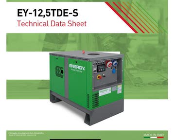 Energy EY-12,5 TDE-SA aggregaat, Nieuw, 10 tot 30 kVA, Dieselolie, Elektrisch startend