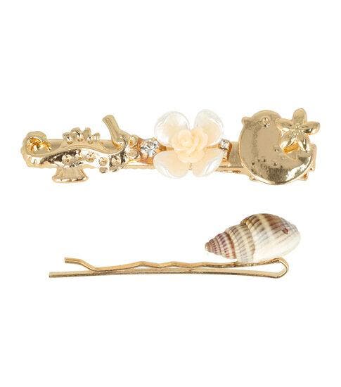 Haarspeld Duckklem & Schuifspeldje 6,5cm – Zeepaardje Vis, Sieraden, Tassen en Uiterlijk, Uiterlijk | Haarverzorging