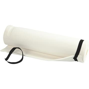 Slaap mat, L: 180 cm, B: 50 cm, dikte 6 mm, wit, 1 stuk, Nieuw