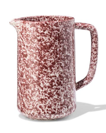 HEMA Karaf 1.4L aardewerk spikkel rood, Verzenden, Nieuw