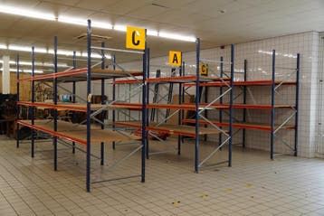 Mecalux grootvakstelling 10 staanders 300cm 21 vakken veilin
