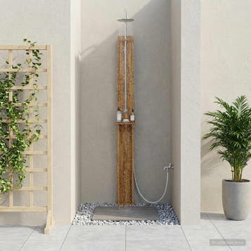 vidaXL Buitendouche 257 cm Massief Acacia Hout en, Verzenden, Nieuw